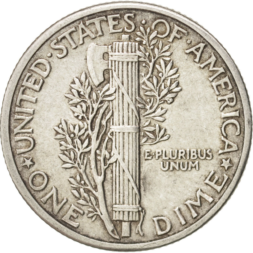 États-Unis, Mercury Dime, 1943, Philadelphie, SUP, Silver, KM:140