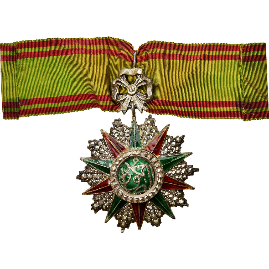 Tunisia, Ordre du Nicham al Iftikar, Commandeur, Mohamed III, Medal, 1874