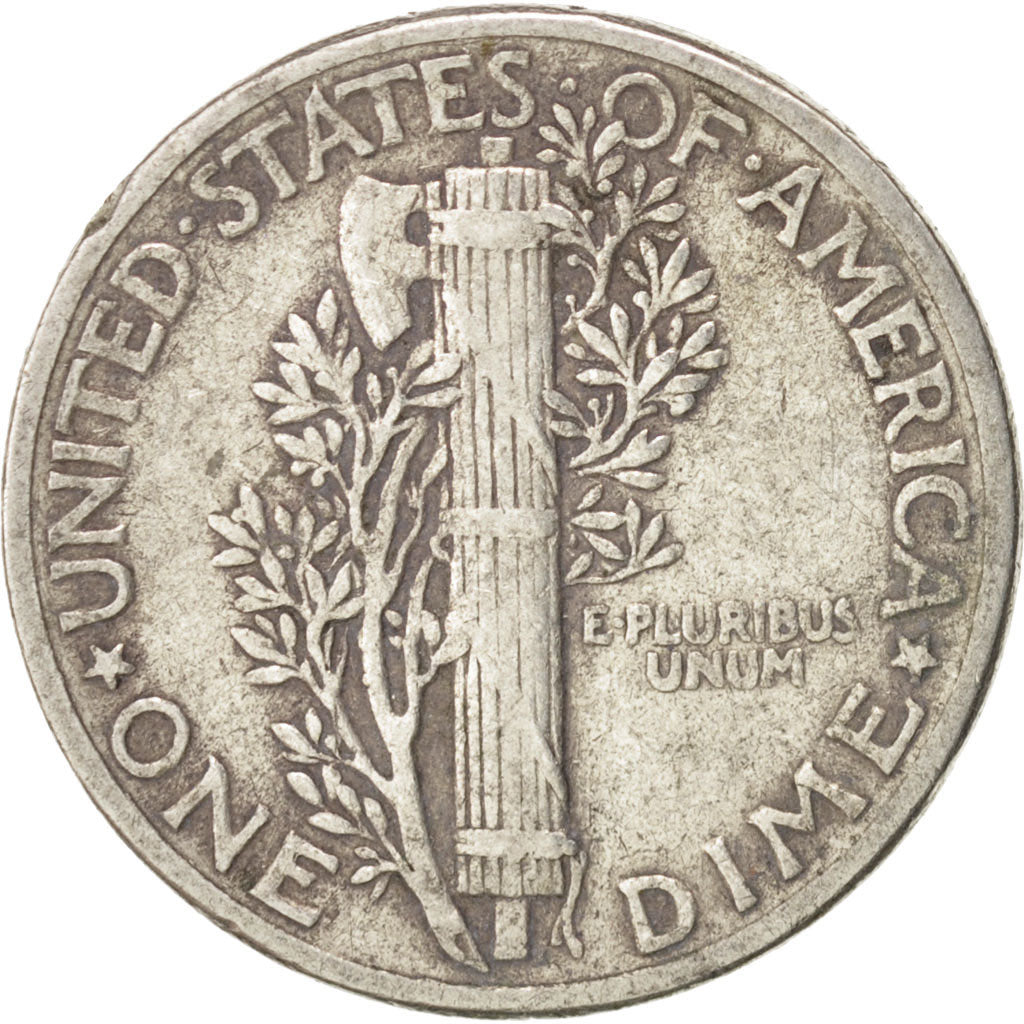 Coin, United States, Mercury Dime, Dime, 1944, U.S. Mint, Philadelphia
