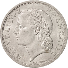 France, Lavrillier, 5 Francs, 1950, Beaumont Le Roger, MS(63), Aluminum