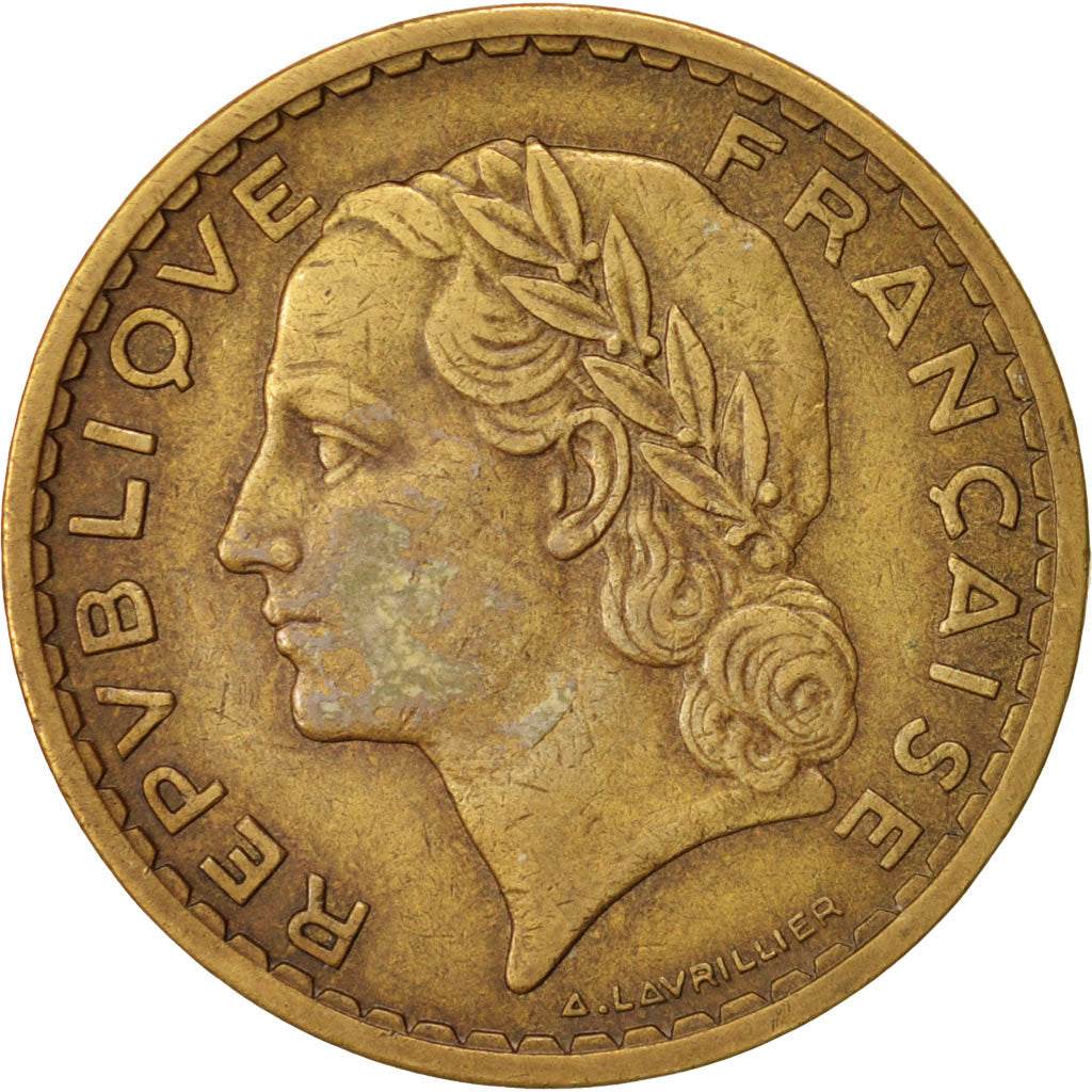 France, Lavrillier, 5 Francs, 1940, EF(40-45), Aluminum-Bronze, KM:888a.1