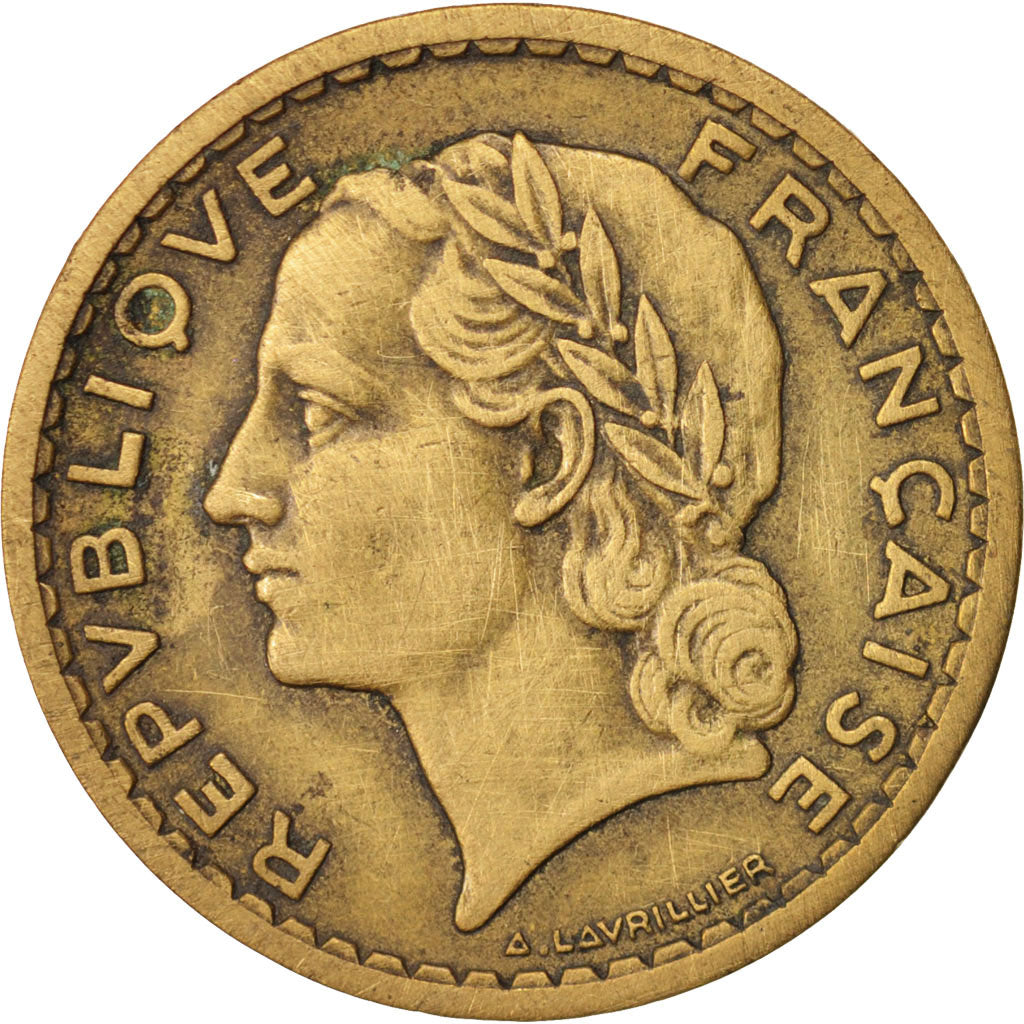 France, Lavrillier, 5 Francs, 1945, EF(40-45), Aluminum-Bronze, KM:888a.2
