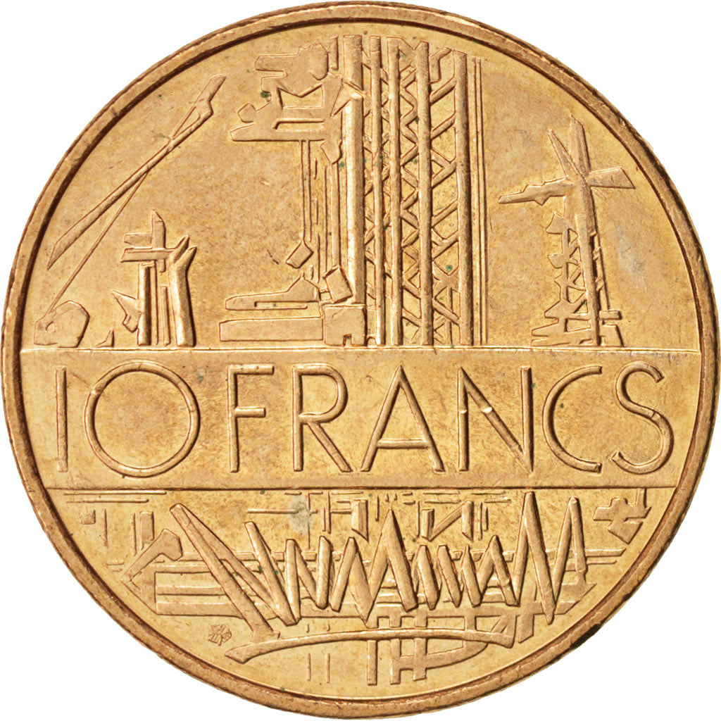 France, Mathieu, 10 Francs, 1975, SPL+, Nickel-brass, Tranche A, Gadoury:814