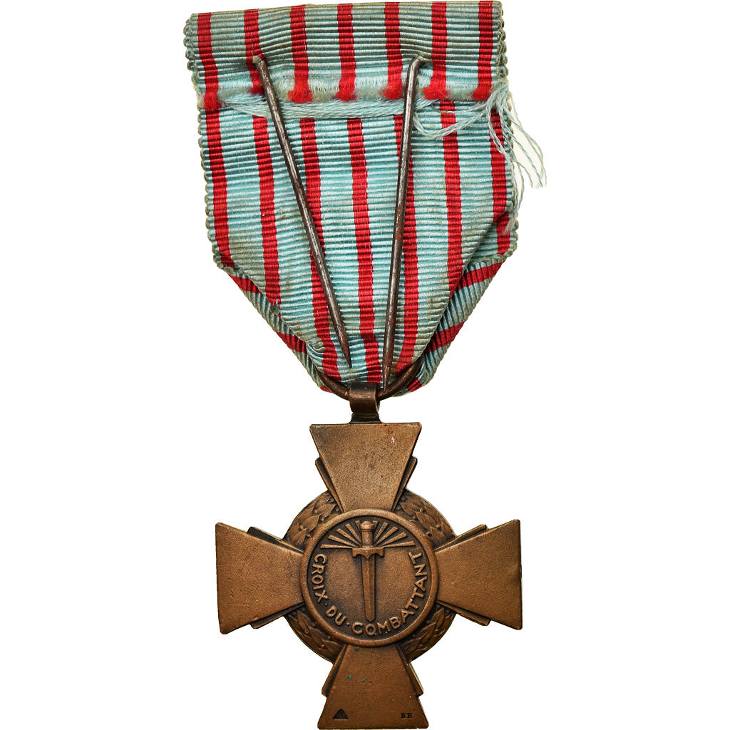 France, Croix du Combattant, Medal, 1914-1918, Excellent Quality, Bronze, 36