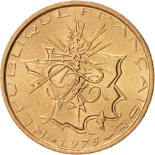 Coin, France, Mathieu, 10 Francs, 1975, MS(64), Nickel-brass, KM:940
