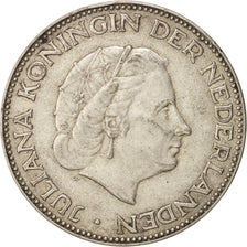 Netherlands, Juliana, 2-1/2 Gulden, 1959, AU(55-58), Silver, KM:185
