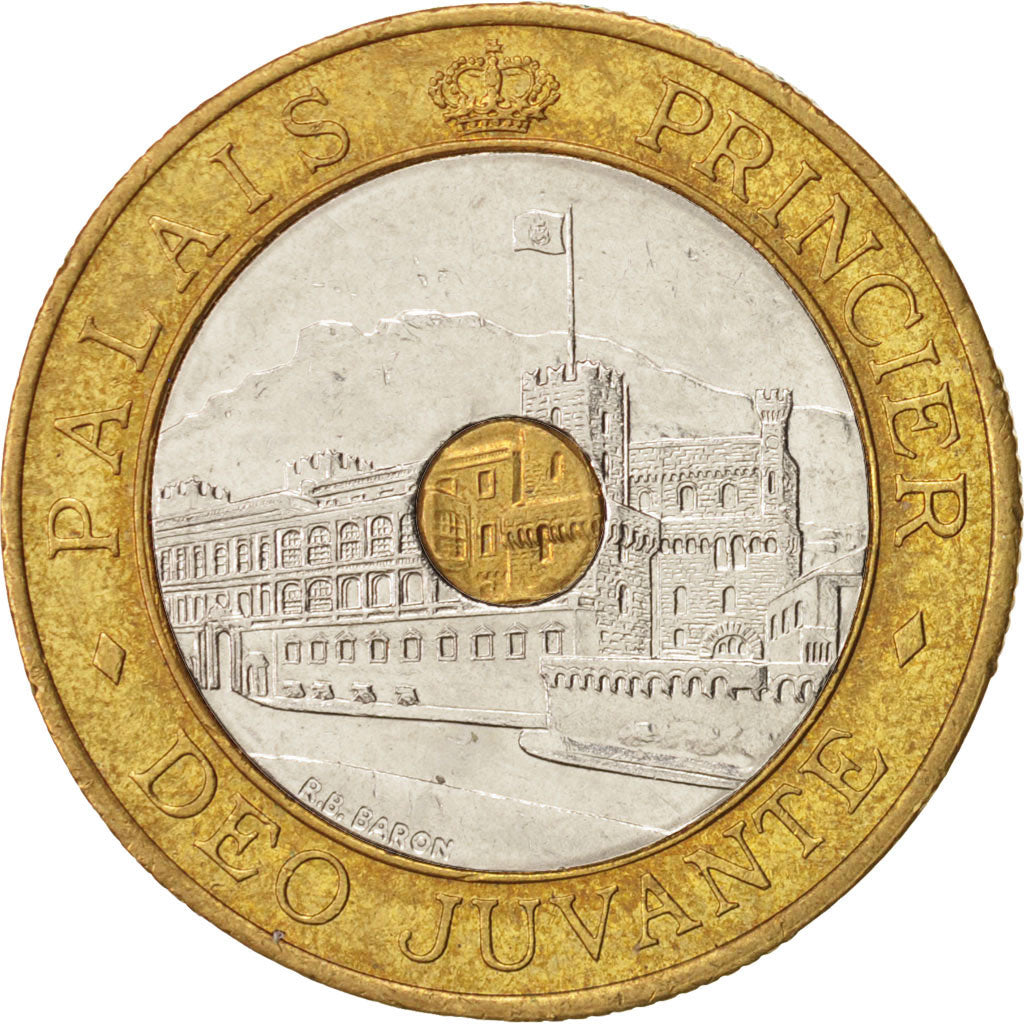 Monaco, Rainier III, 20 Francs, 1997, AU(55-58), Tri-Metallic, KM:165