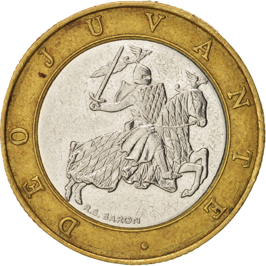 Monaco, Rainier III, 10 Francs, 1992, AU(55-58), Bi-Metallic, KM:163