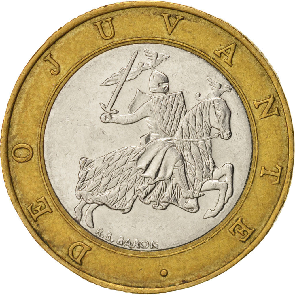 Monaco, Rainier III, 10 Francs, 1995, AU(55-58), Bi-Metallic, KM:163