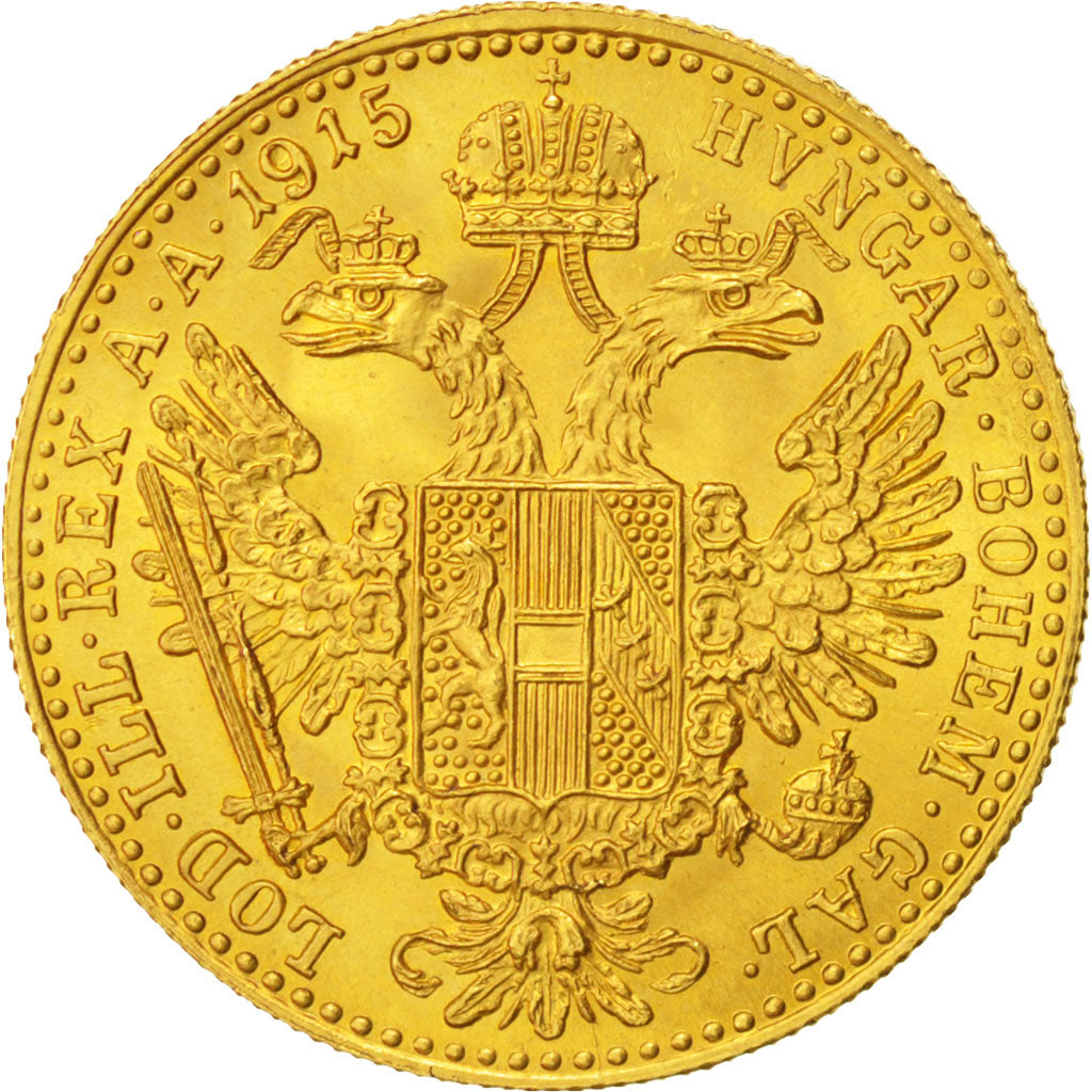 Austria, Franz Joseph I, Ducat, 1915, MS(64), Restrike, Gold, KM:2267