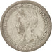 Coin, Netherlands, Wilhelmina I, 25 Cents, 1917, VF(30-35), Silver, KM:146