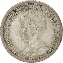 Netherlands, Wilhelmina I, 10 Cents, 1921, EF(40-45), Silver, KM:145