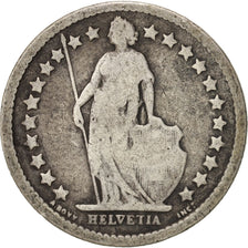 Switzerland, 1/2 Franc, 1877, Bern, F(12-15), Silver, KM:23