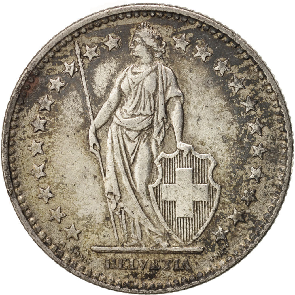 Switzerland, 2 Francs, 1937, Bern, AU(50-53), Silver, KM:21