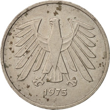 Coin, GERMANY - FEDERAL REPUBLIC, 5 Mark, 1975, Stuttgart, AU(50-53)