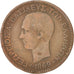 Coin, Greece, George I, 10 Lepta, 1869, Strassburg, VF(20-25), Copper, KM:43