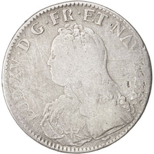 Francia, Louis XV, Écu aux branches d'olivier, Ecu, 1726, Paris, B+, Argento...