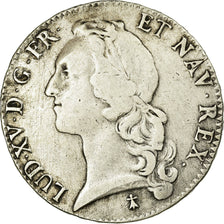 Münze, Frankreich, Louis XV, Écu au bandeau, Ecu, 1756, Rennes, S+, Silber