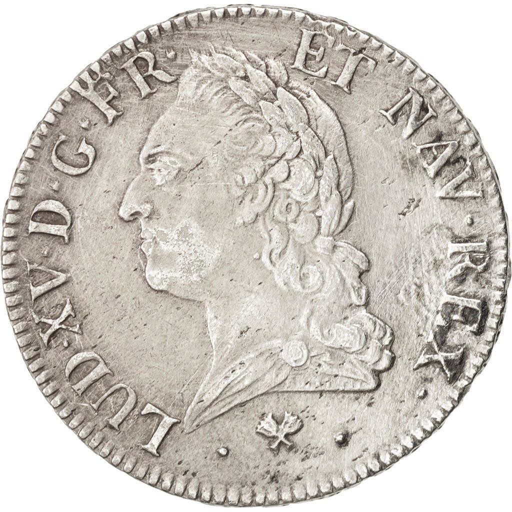 Frankreich, Louis XV, Écu à la vieille tête, 1772, Bayonne, EF(40-45), KM:551.9