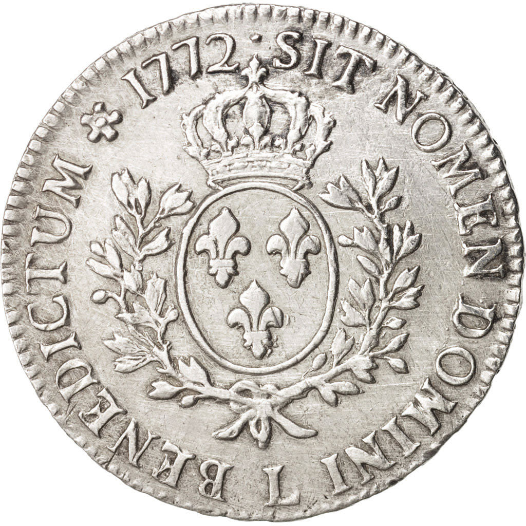 Frankreich, Louis XV, Écu à la vieille tête, 1772, Bayonne, EF(40-45), KM:551.9