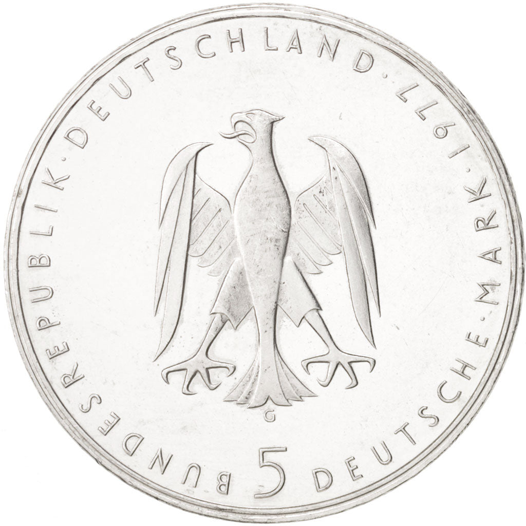 Coin, GERMANY - FEDERAL REPUBLIC, 5 Mark, 1977, Karlsruhe, Germany, MS(63)