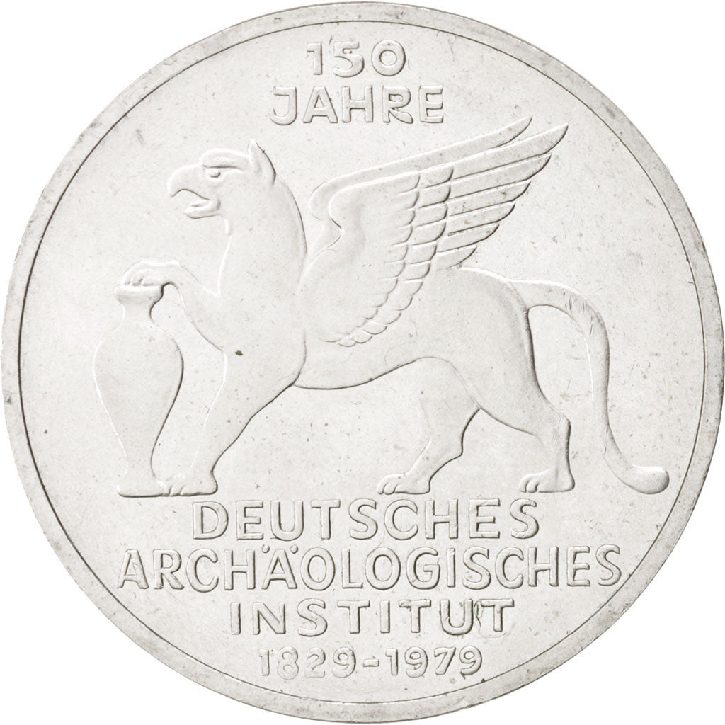 GERMANY - FEDERAL REPUBLIC, 5 Mark, 1979, Hamburg, MS(64), Silver, KM:150