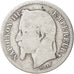 France, Napoleon III, Franc, 1867, Paris, VG(8-10), Silver, KM:806.1