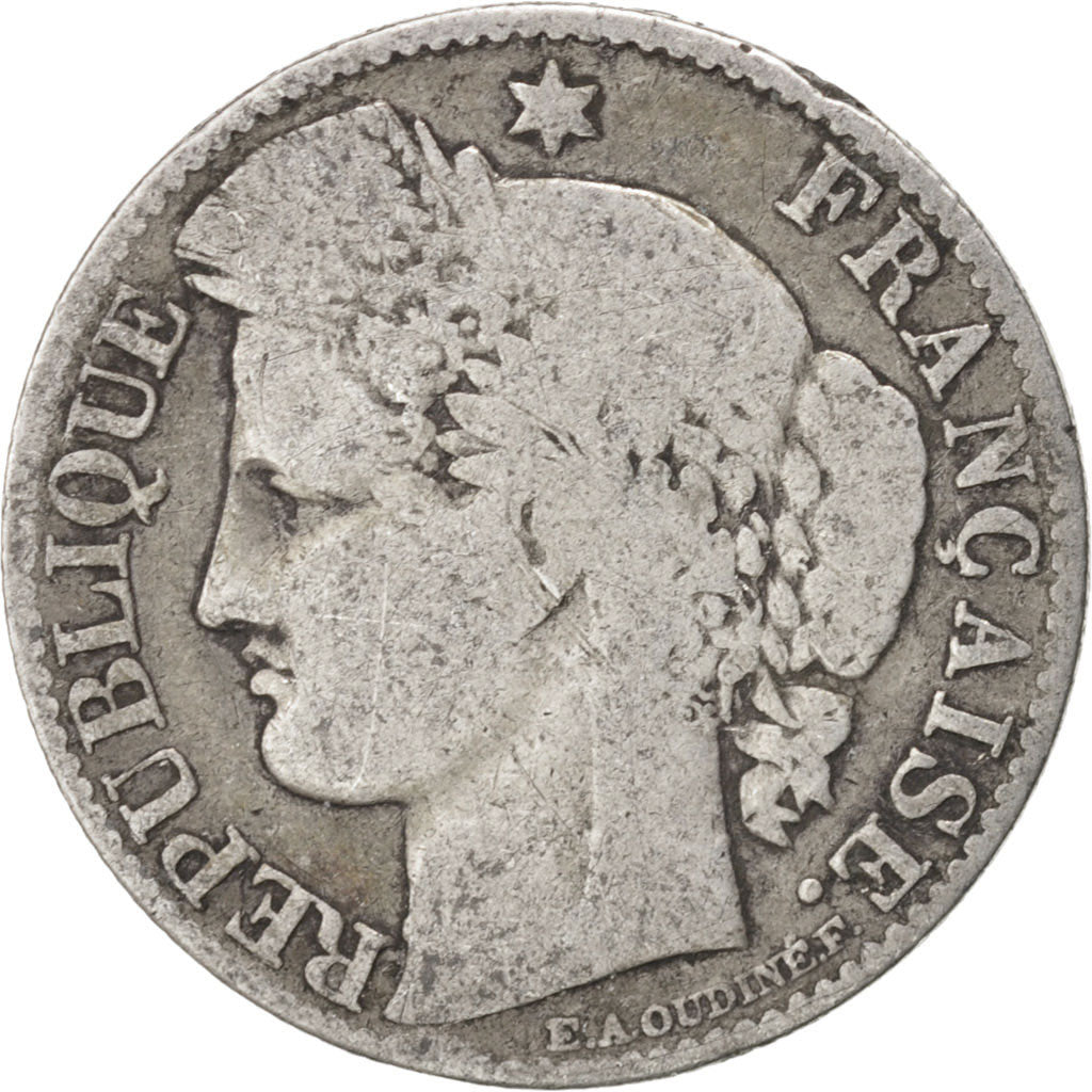 France, Cérès, 50 Centimes, 1895, Paris, VF(20-25), Silver, KM:834.1