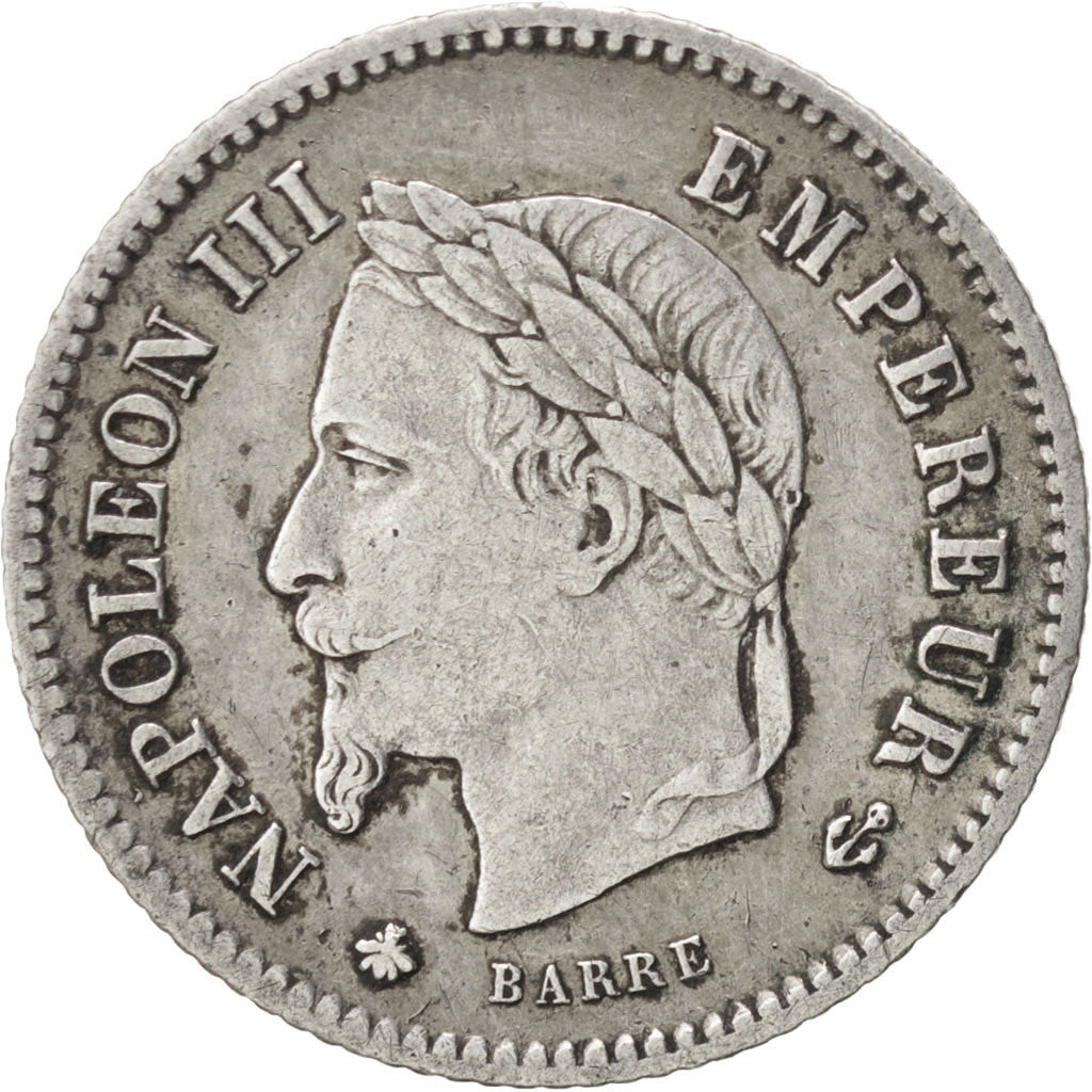 France, Napoleon III, 20 Centimes, 1867, Paris, TTB, Argent, Gadoury:309
