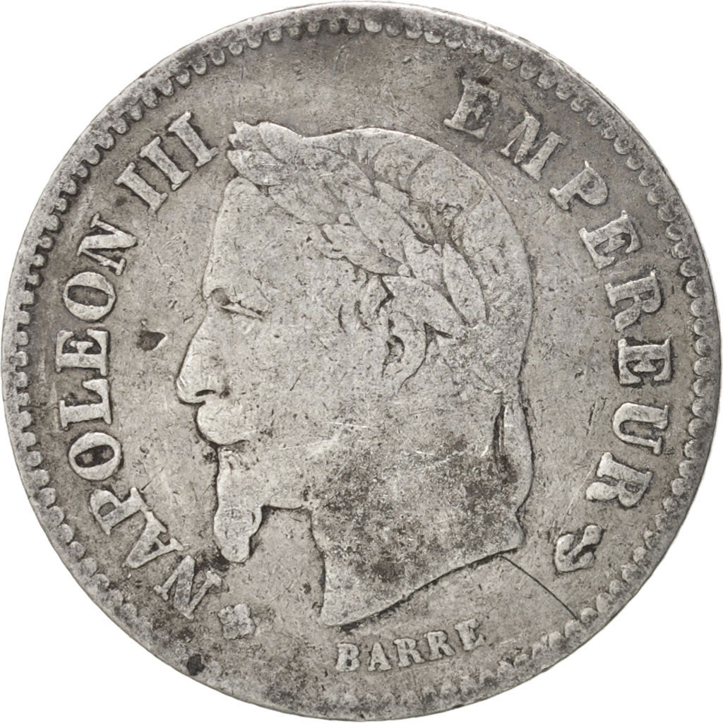 Moneta, Francia, Napoleon III, Napoléon III, 20 Centimes, 1868, Strasbourg