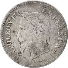 Moneta, Francia, Napoleon III, Napoléon III, 20 Centimes, 1868, Strasbourg