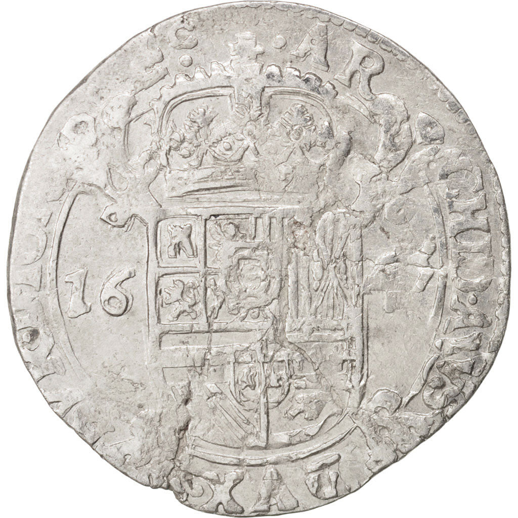 Spanish Netherlands, TOURNAI, Escalin, 1645, Tournai, EF(40-45), KM:41