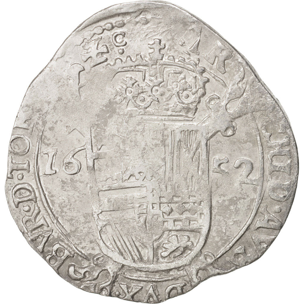 Coin, Spanish Netherlands, TOURNAI, Escalin, 6 Sols, 1652, Tournai, EF(40-45)