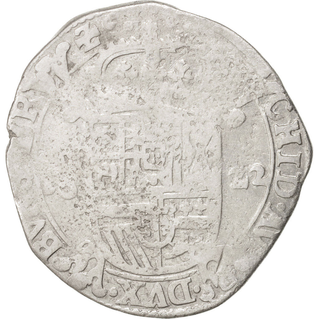 Coin, Spanish Netherlands, BRABANT, Escalin, 1622, Antwerp, VF(20-25), Silver