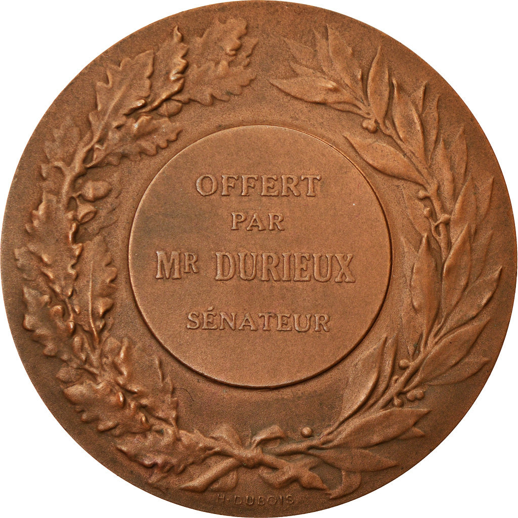 França, Medal, Agriculture, Vache, Offert par Mr Durieux, V. Peter, MS(63)
