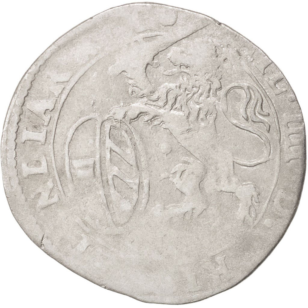 Coin, Spanish Netherlands, BRABANT, Escalin, 1624, Antwerp, VF(20-25), Silver