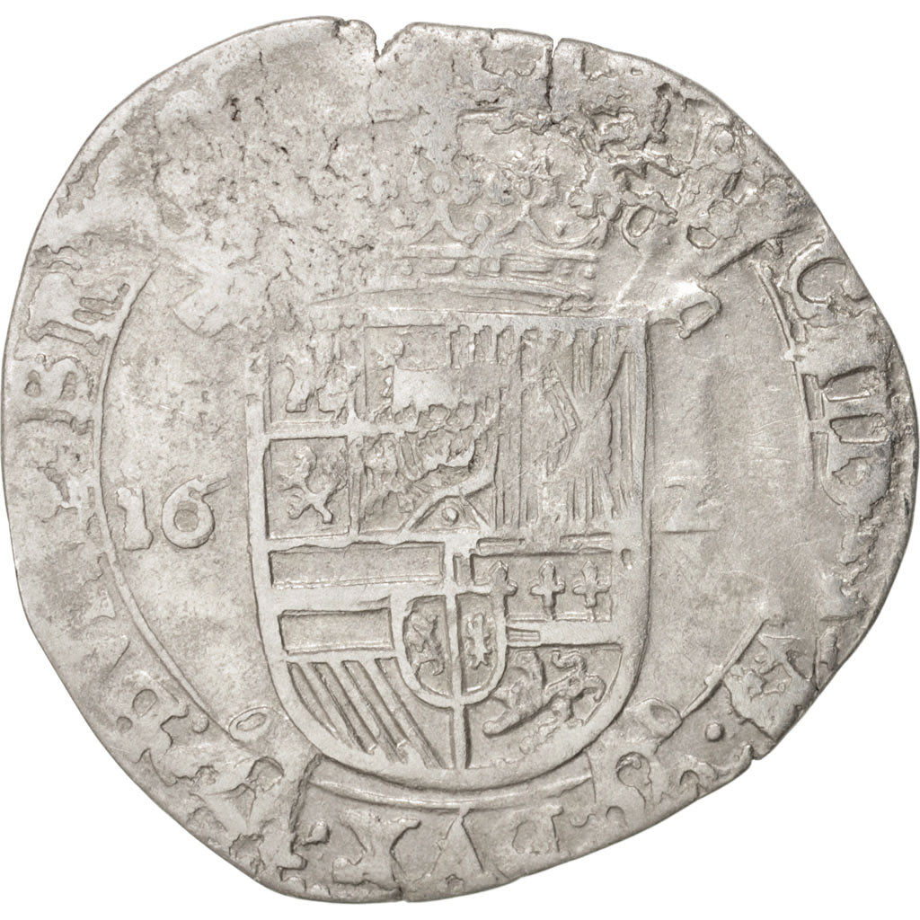 Coin, Spanish Netherlands, BRABANT, Escalin, Antwerp, VF(30-35), Silver