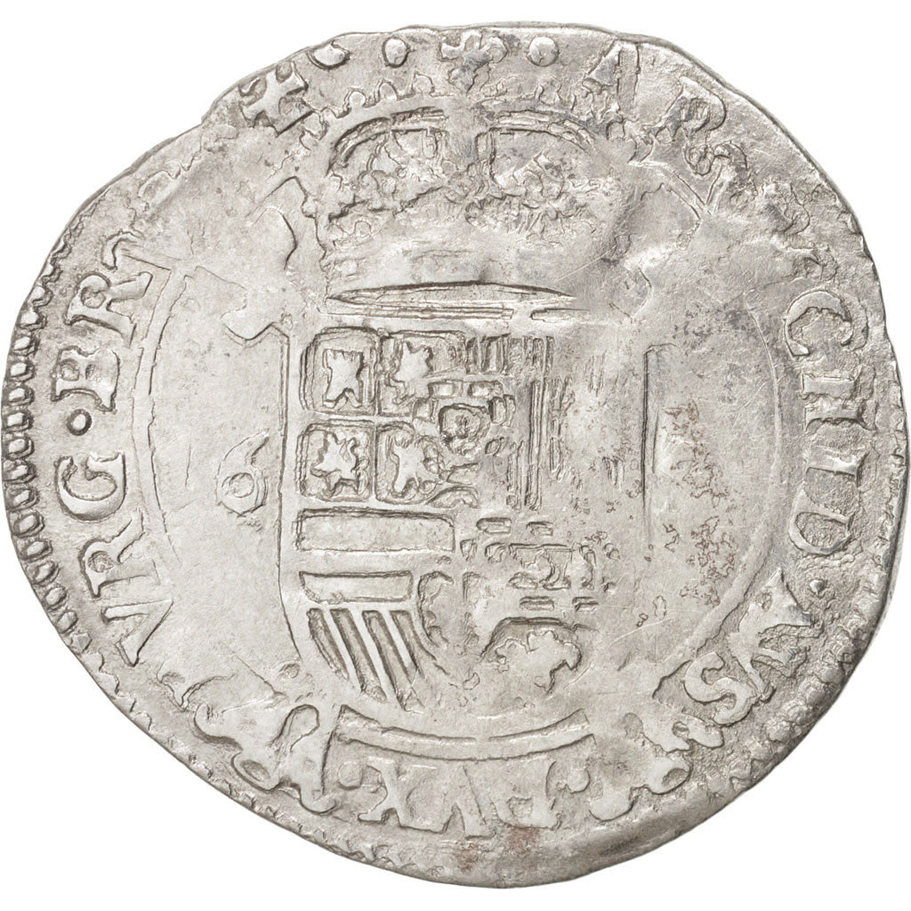 Moneta, Paesi Bassi Spagnoli, BRABANT, Escalin, Antwerp, BB, Argento, GH:333-1