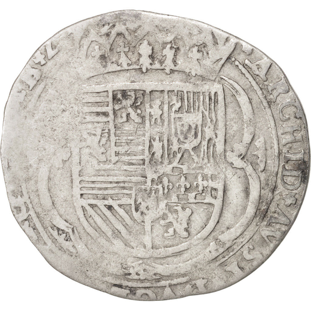 Spanish Netherlands, BRABANT, 3 Patards, 1620, Antwerp, VF(20-25), KM:45.1