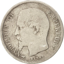 France, Napoleon III, 50 Centimes, 1859, Paris, F(12-15), Silver, KM:794.1