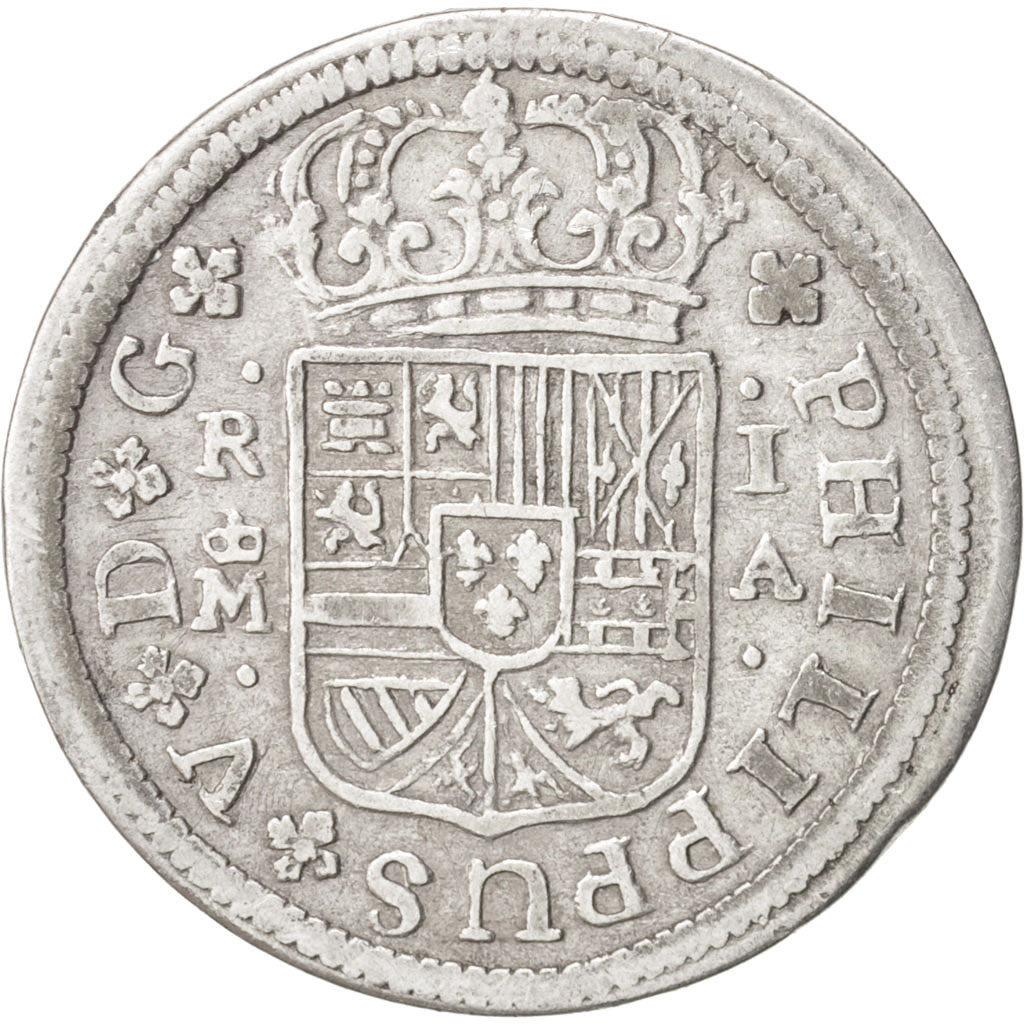 Spain, Philip V, Real, 1721, Madrid, VF(30-35), Silver, KM:298