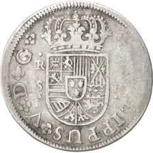 Spain, Philip V, Real, 1728, Seville, VF(30-35), Silver, KM:306.2