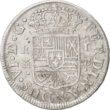 Spain, Ferdinand VI, Real, 1756, Madrid, AU(50-53), Silver, KM:369.1