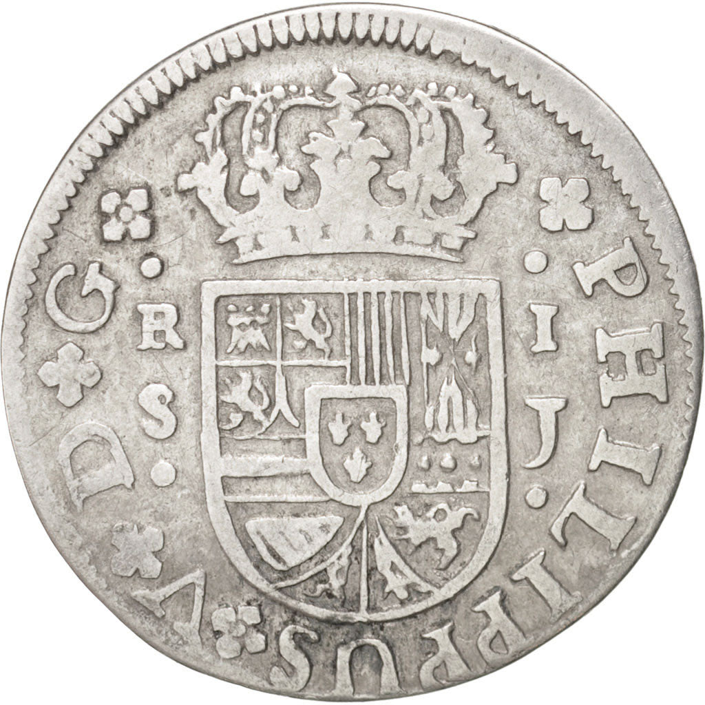 Spain, Philip V, Real, 1726, Seville, VF(30-35), Silver, KM:306.2