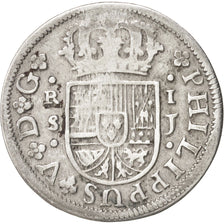 Espagne, Philip V, Real, 1726, Seville, TB+, Argent, KM:306.2