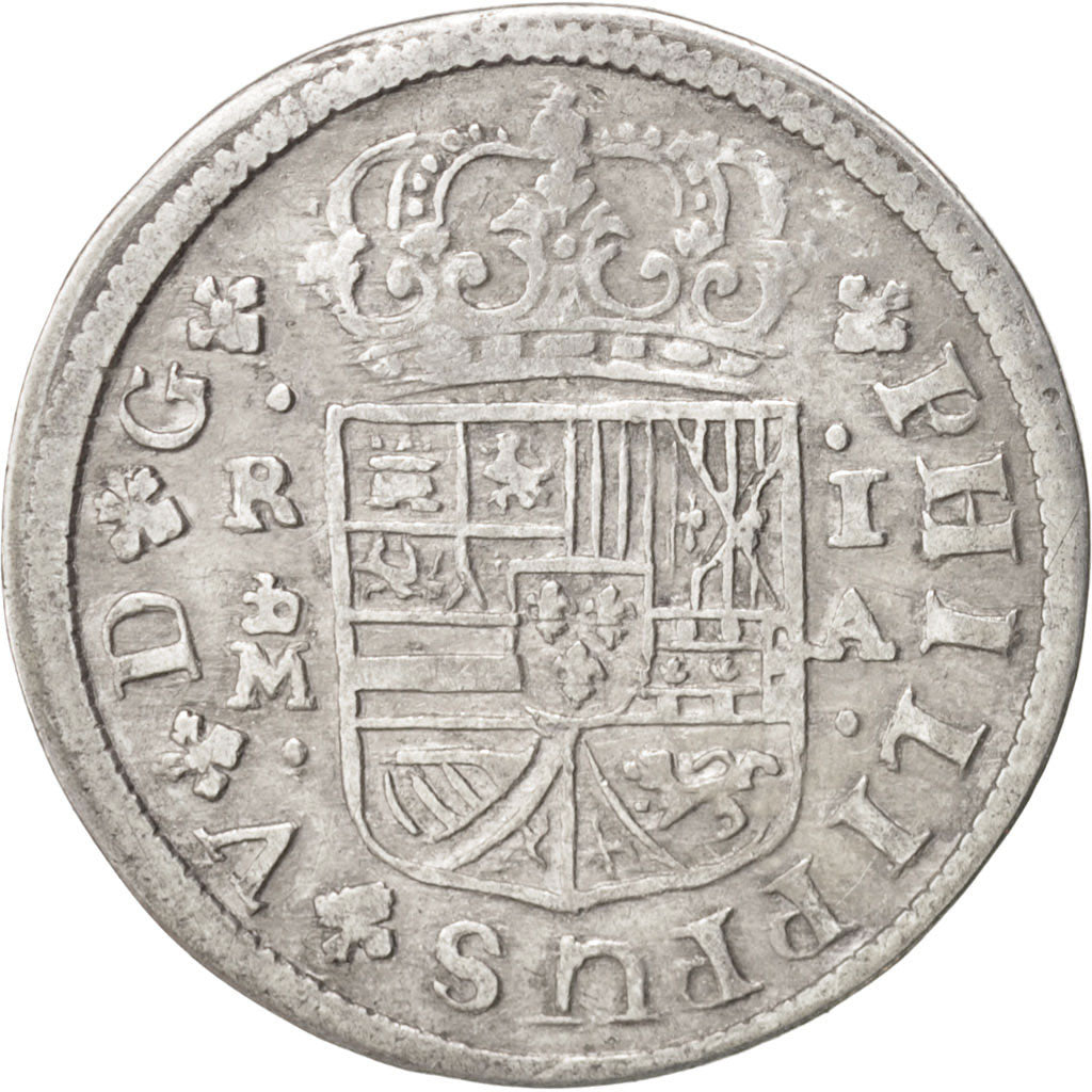 Spain, Philip V, Real, 1726/1, Madrid, EF(40-45), Silver, KM:298