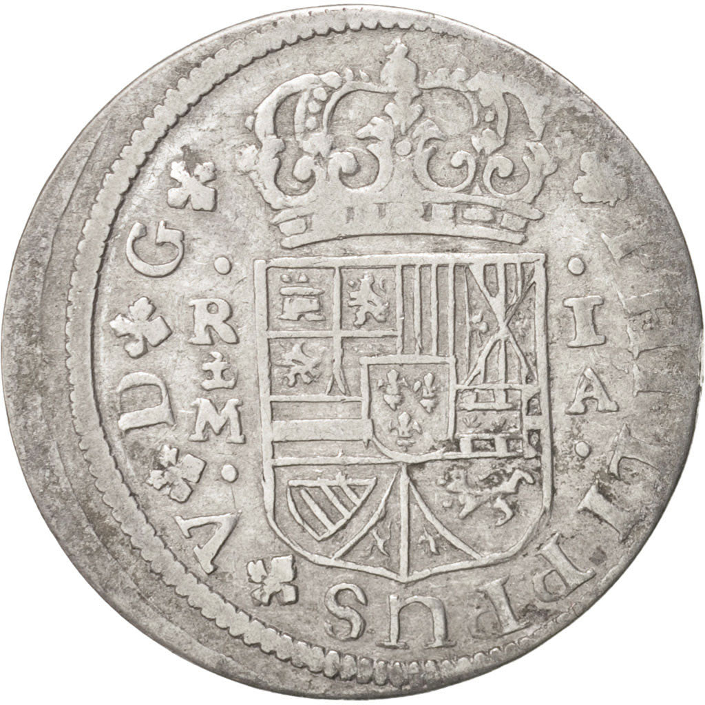 Spain, Philip V, Real, 1726/1, Madrid, EF(40-45), Silver, KM:298