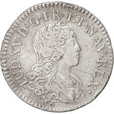 Moneta, Francia, Louis XV, Livre d'argent fin (20 sols), 20 Sols, 1/6 ECU, 1720