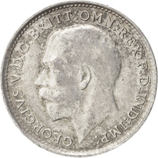 Great Britain, George V, 3 Pence, 1917, AU(50-53), Silver, KM:813