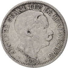 Coin, Luxembourg, Adolphe, 10 Centimes, 1901, VF(30-35), Copper-nickel, KM:25
